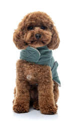 FuzzYard Life Quilted Cotton Wrap Vest - Myrtle Green