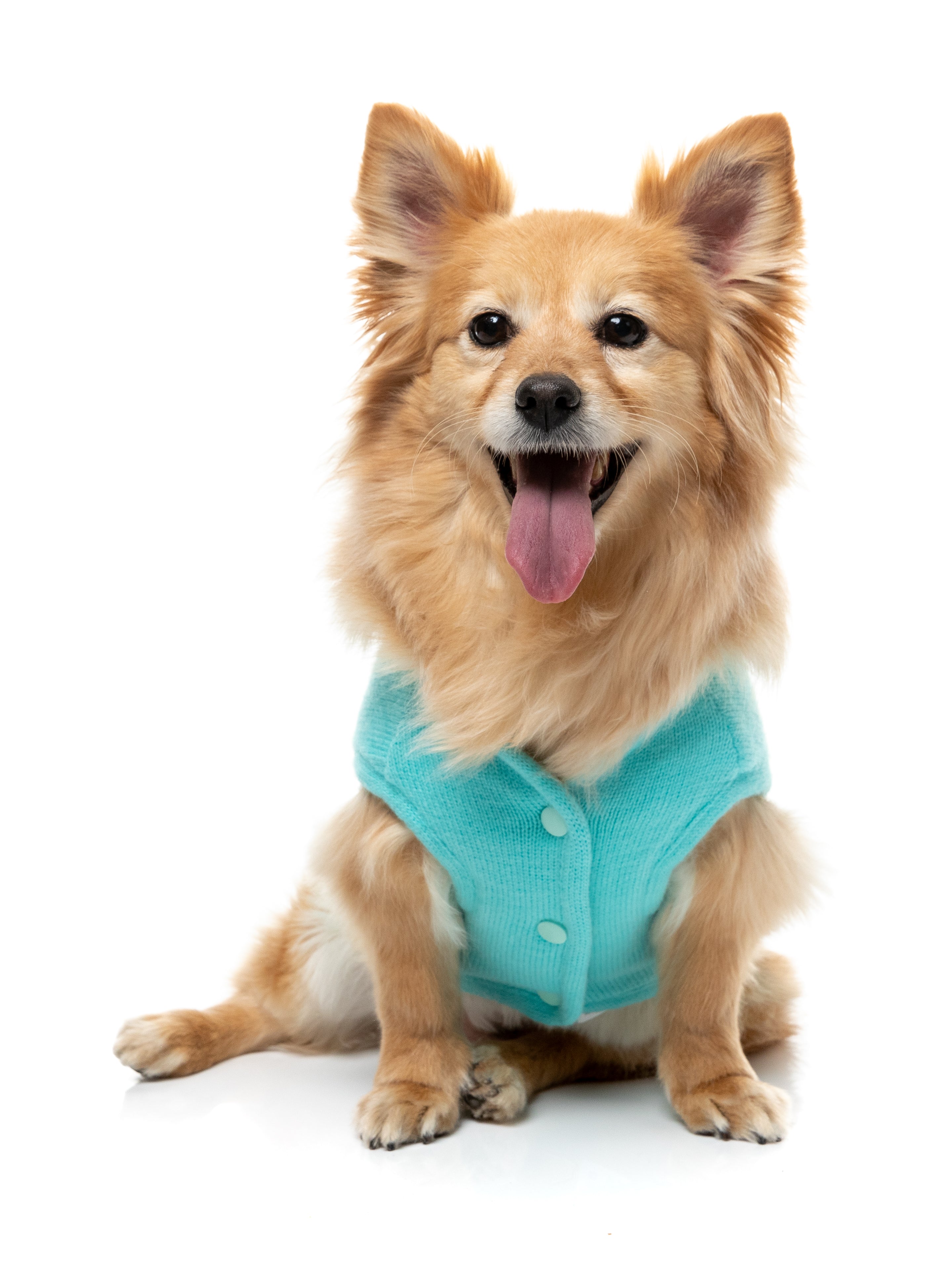 Fuzzbear Knit Jacket - Aqua