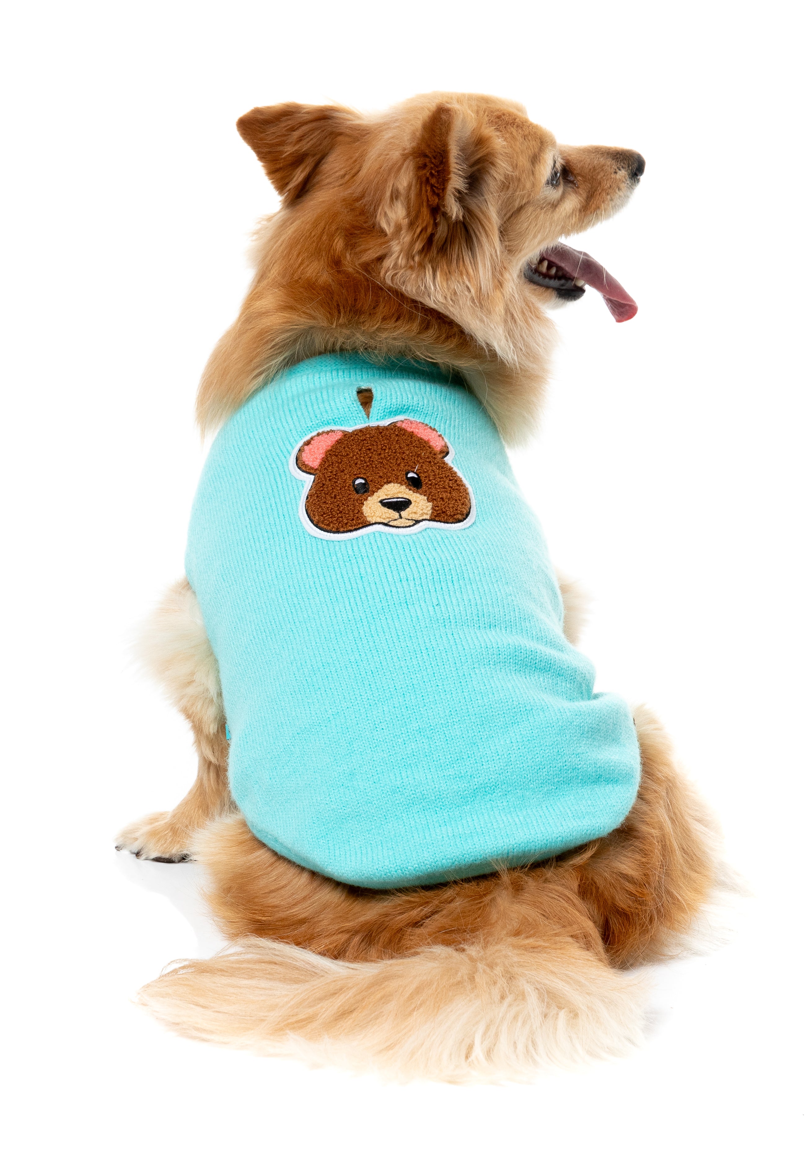 Fuzzbear Knit Jacket - Aqua