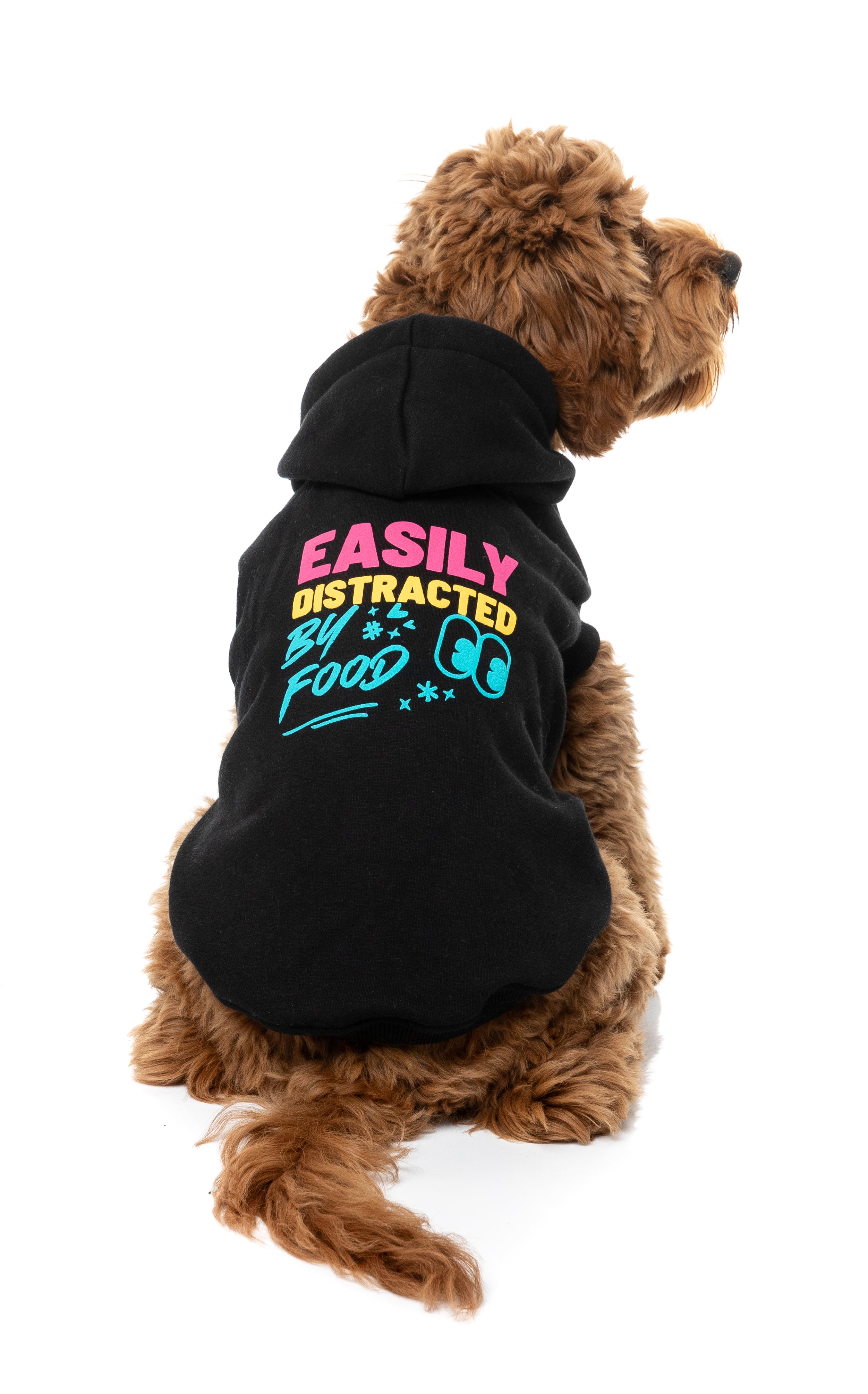 Dog Hoodie - Easily Distracted By Food