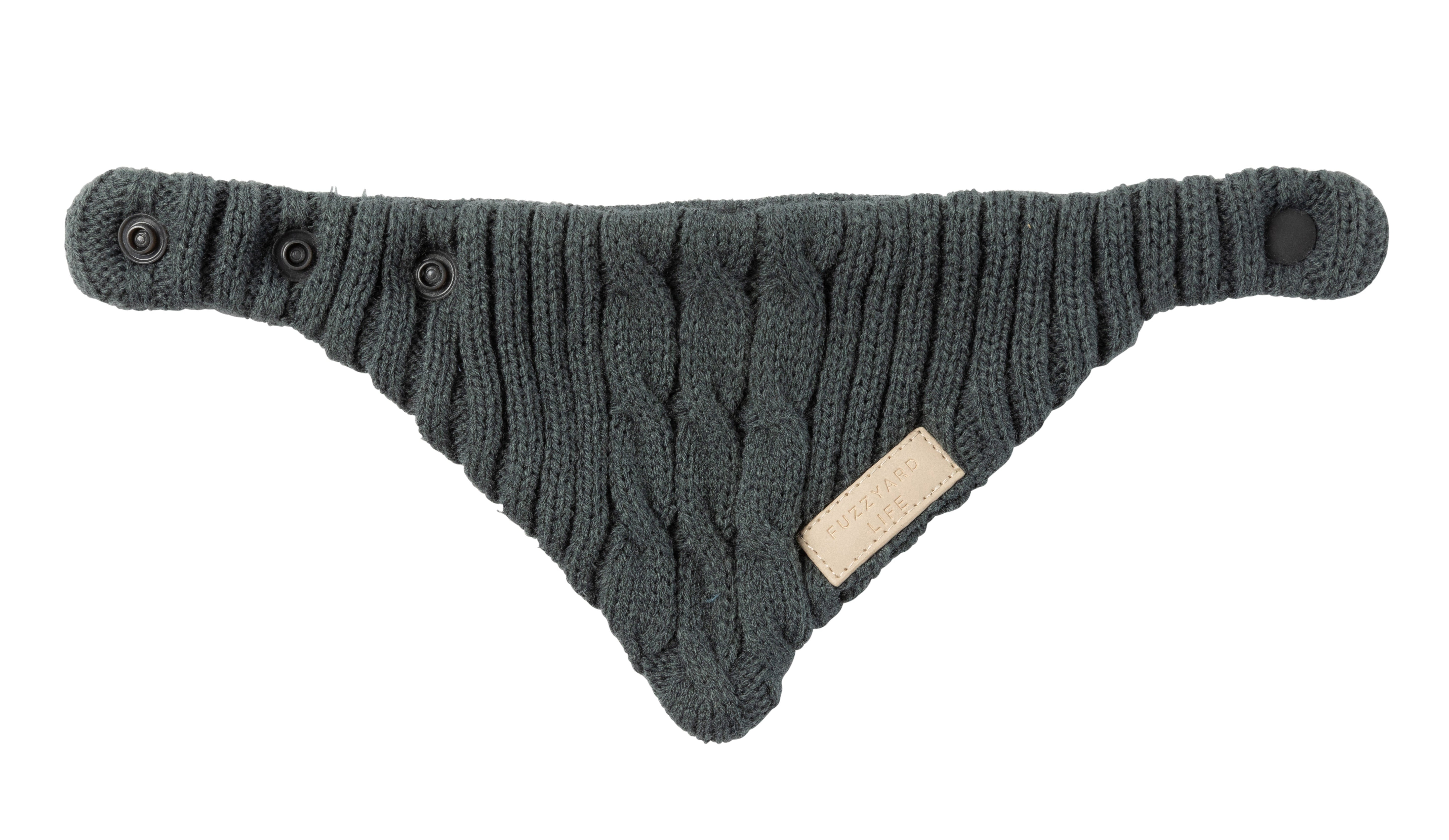 FuzzYard Life Knitted Bandana - Slate Grey