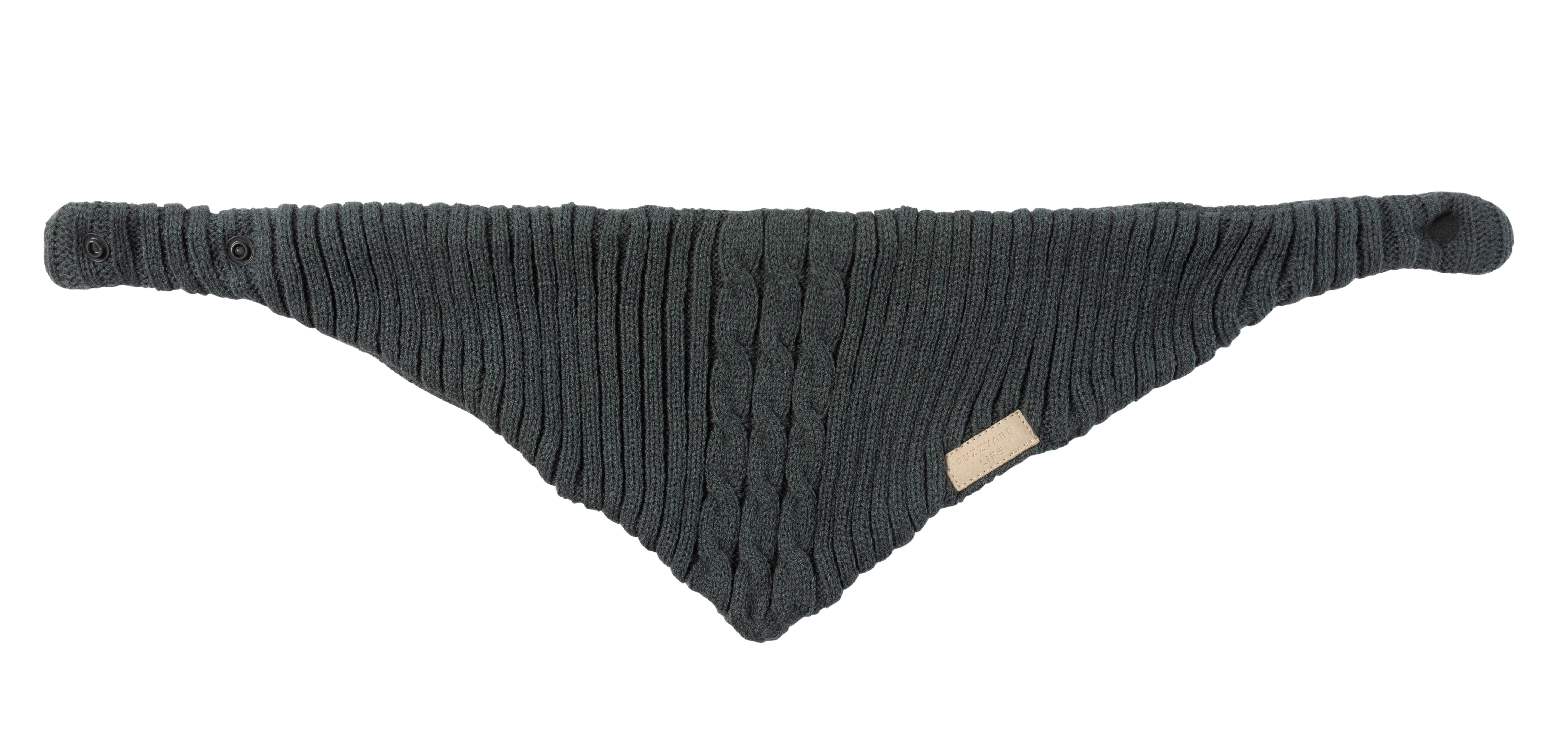 FuzzYard Life Knitted Bandana - Slate Grey