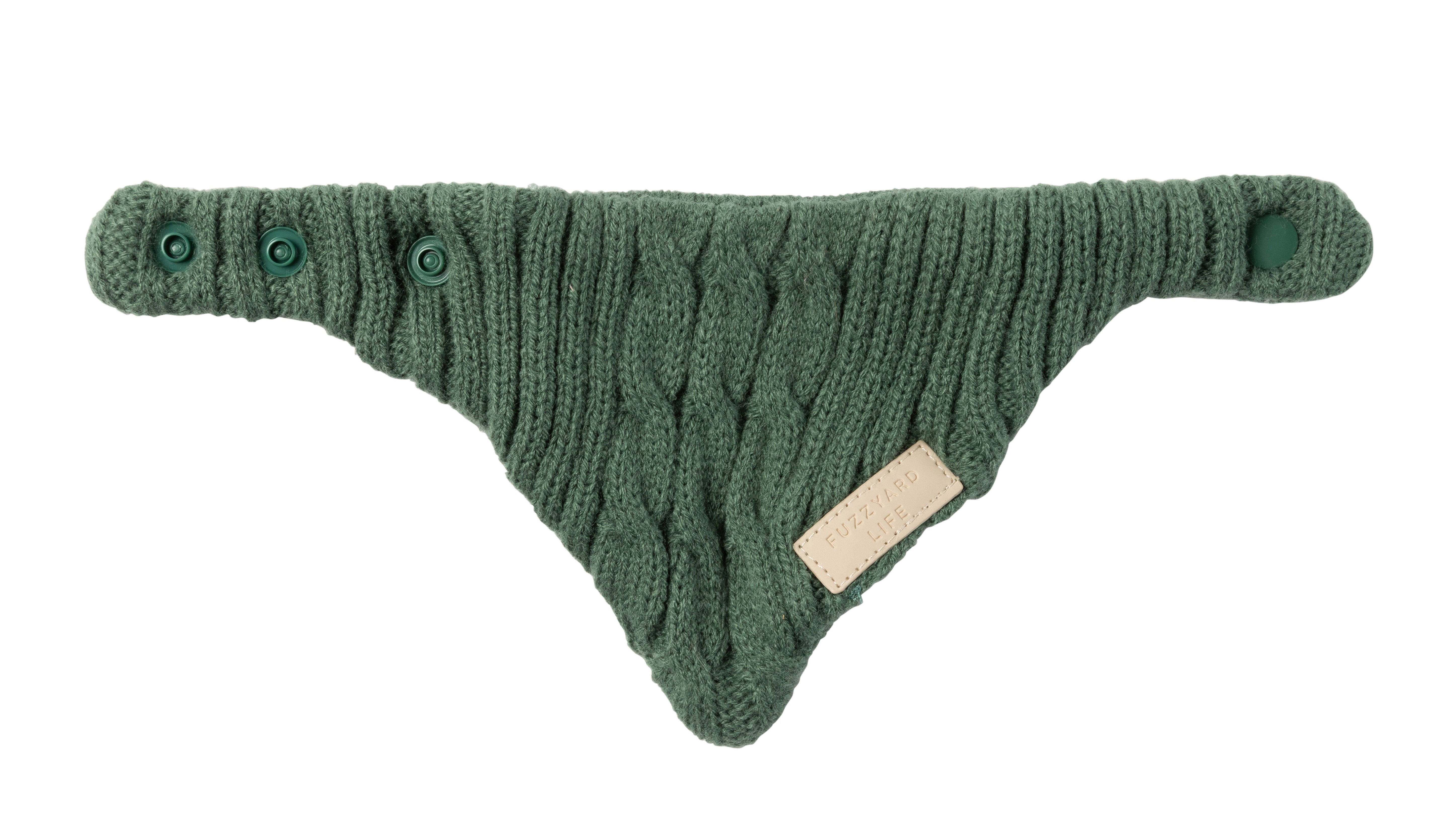 FuzzYard Life Knitted Bandana - Myrtle Green