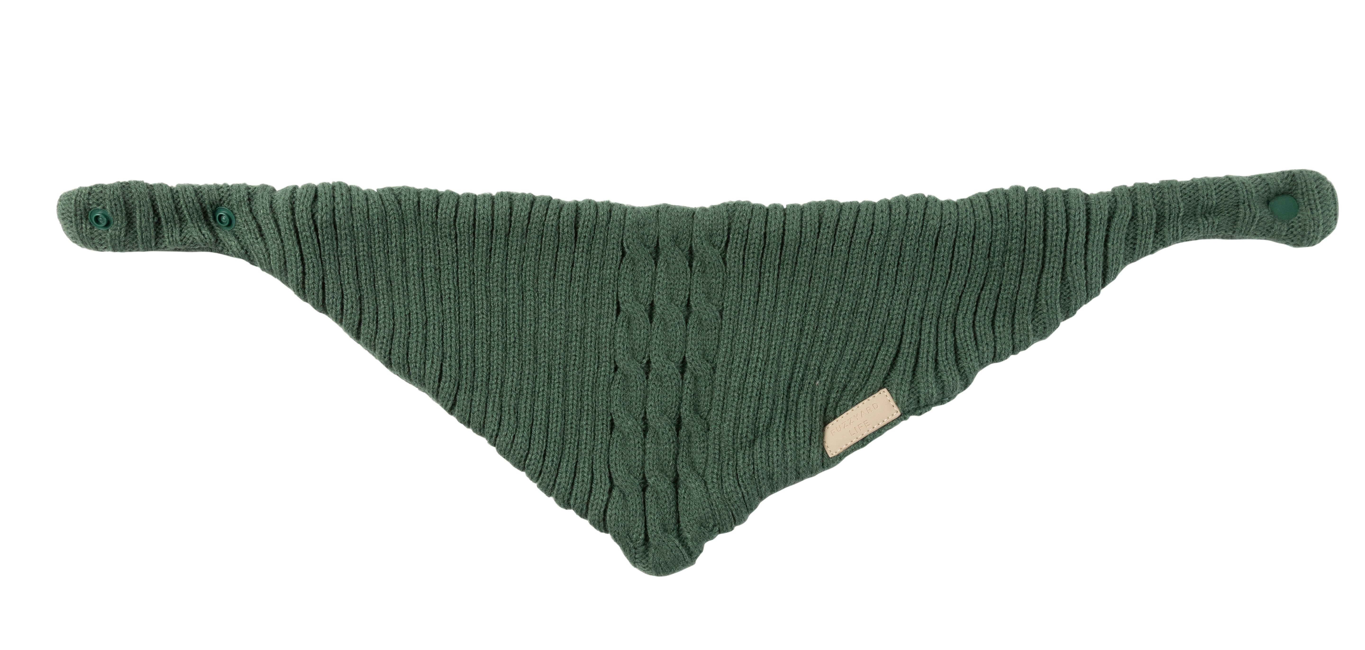 FuzzYard Life Knitted Bandana - Myrtle Green