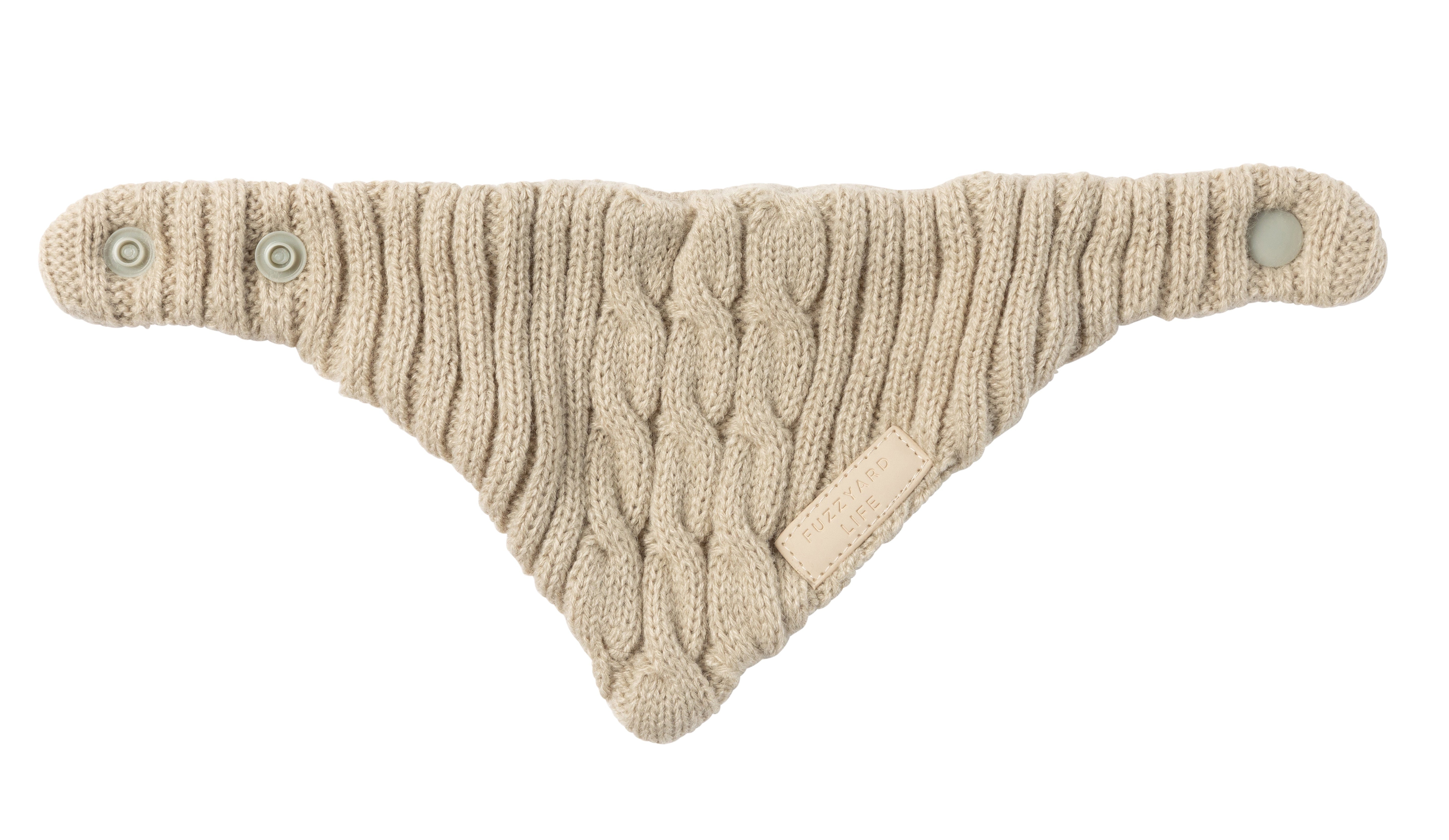 FuzzYard Life Knitted Bandana - Sandstone