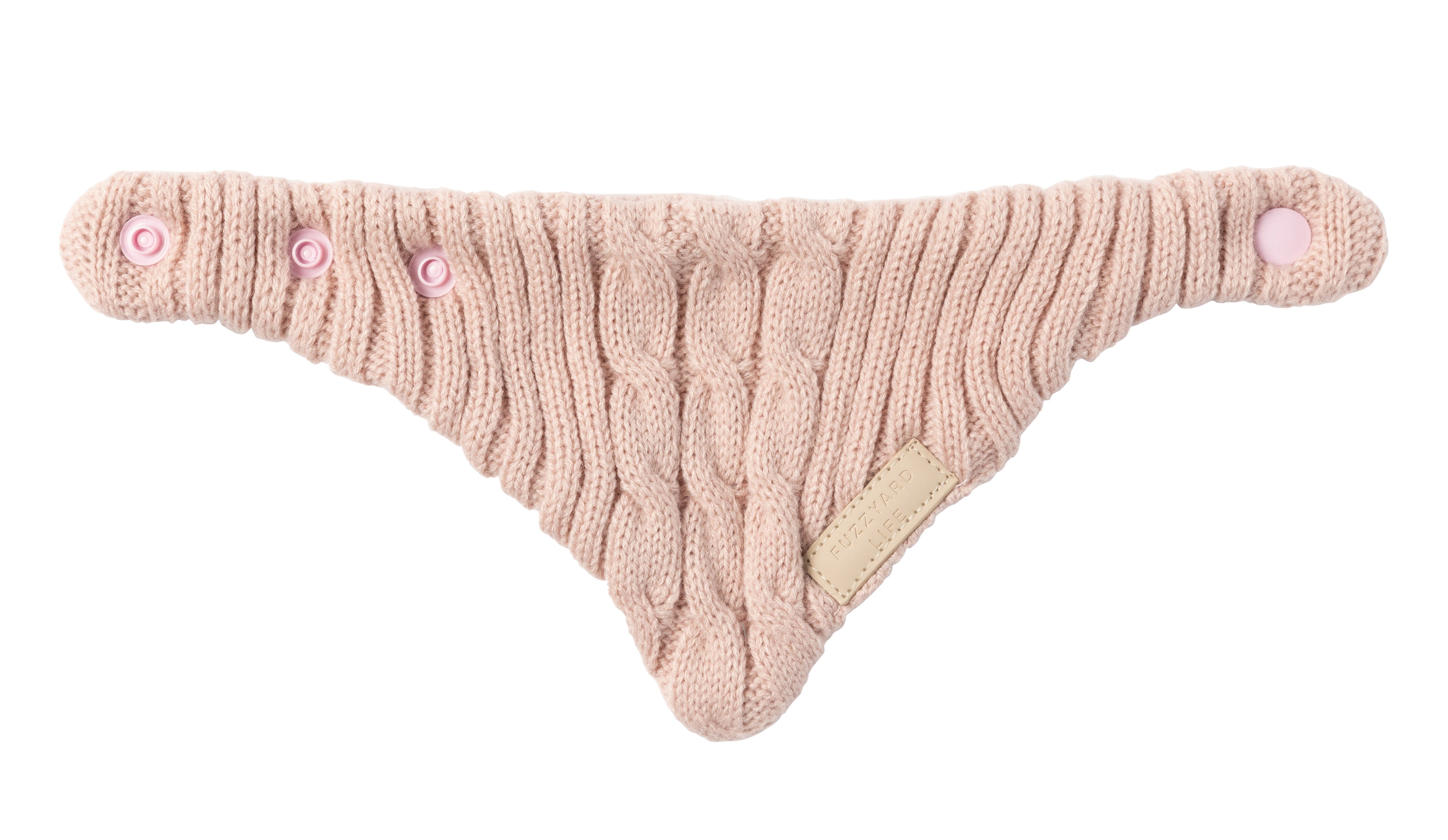 FuzzYard Life Knitted Bandana - Soft Blush