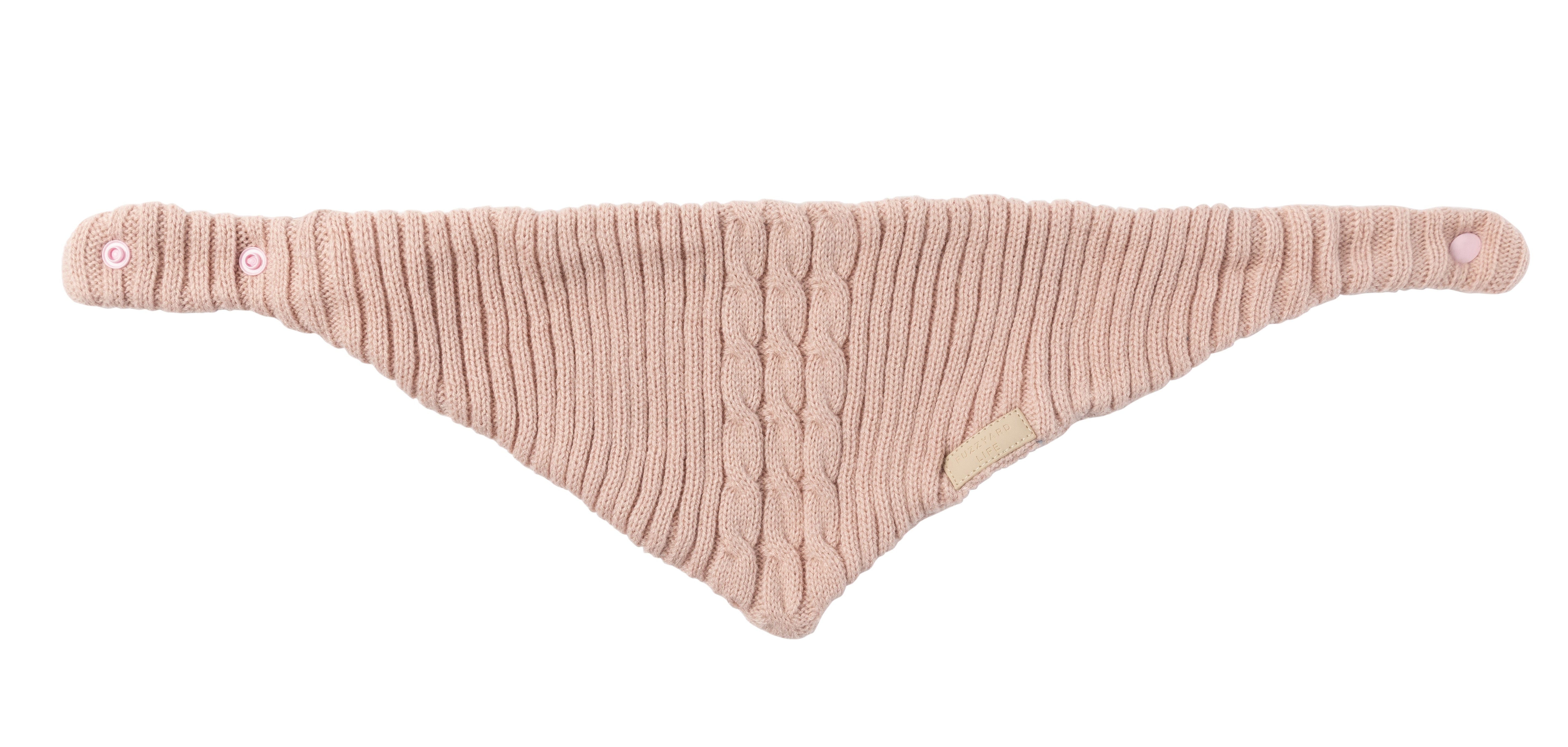 FuzzYard Life Knitted Bandana - Soft Blush