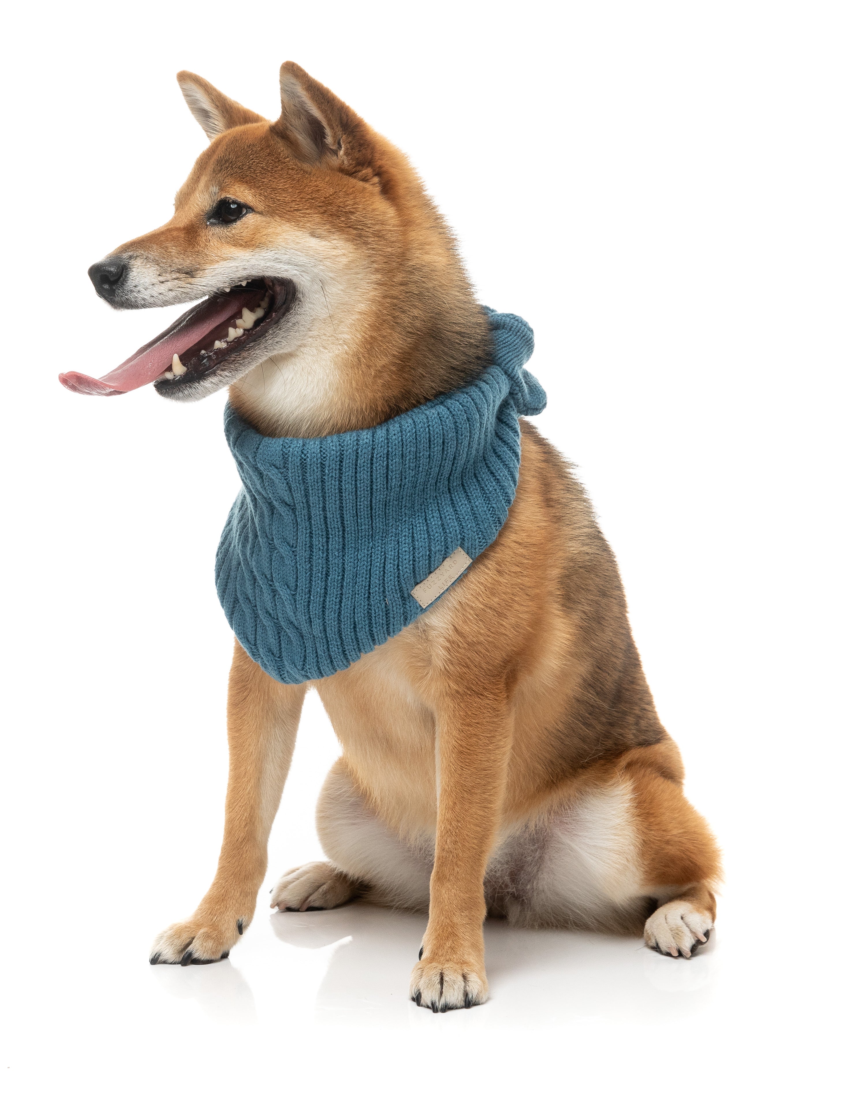 FuzzYard Life Knitted Bandana - French Blue
