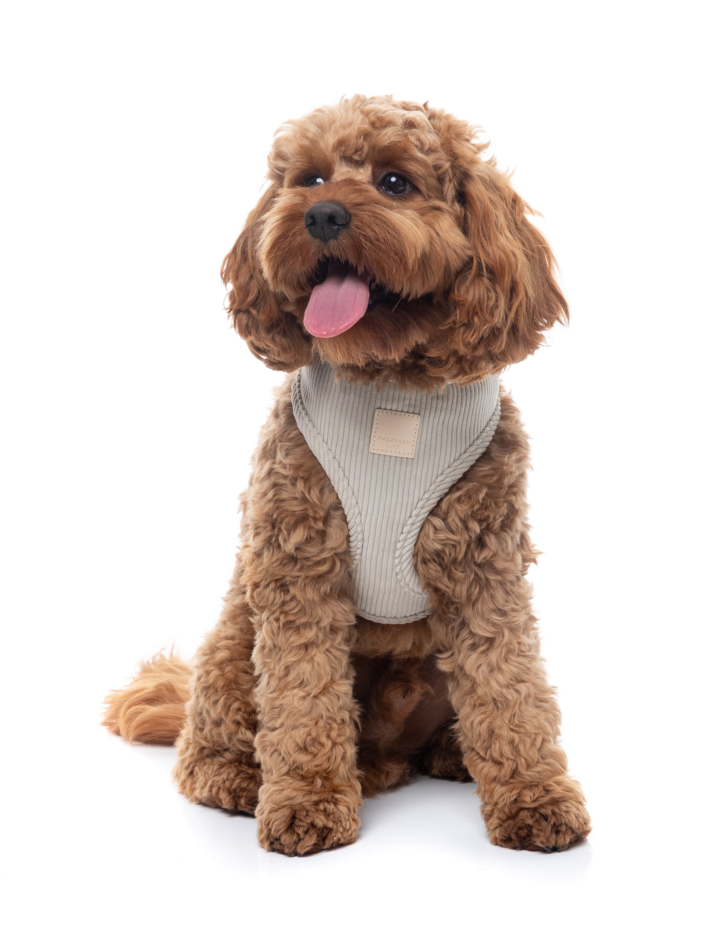 FuzzYard Life Corduroy Step In Harness - Sandstone