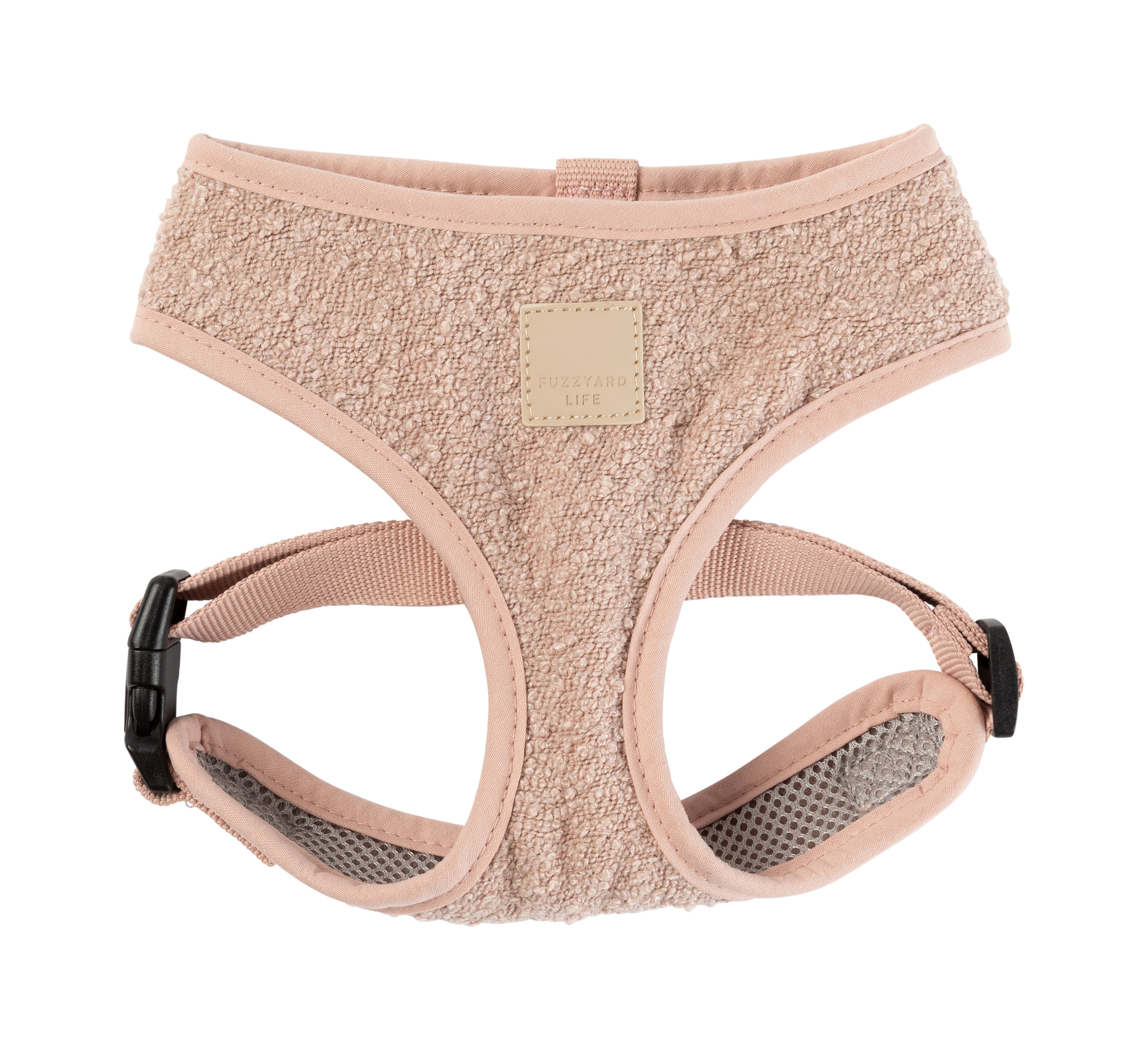 FuzzYard Life Bouclé Harness - Soft Blush