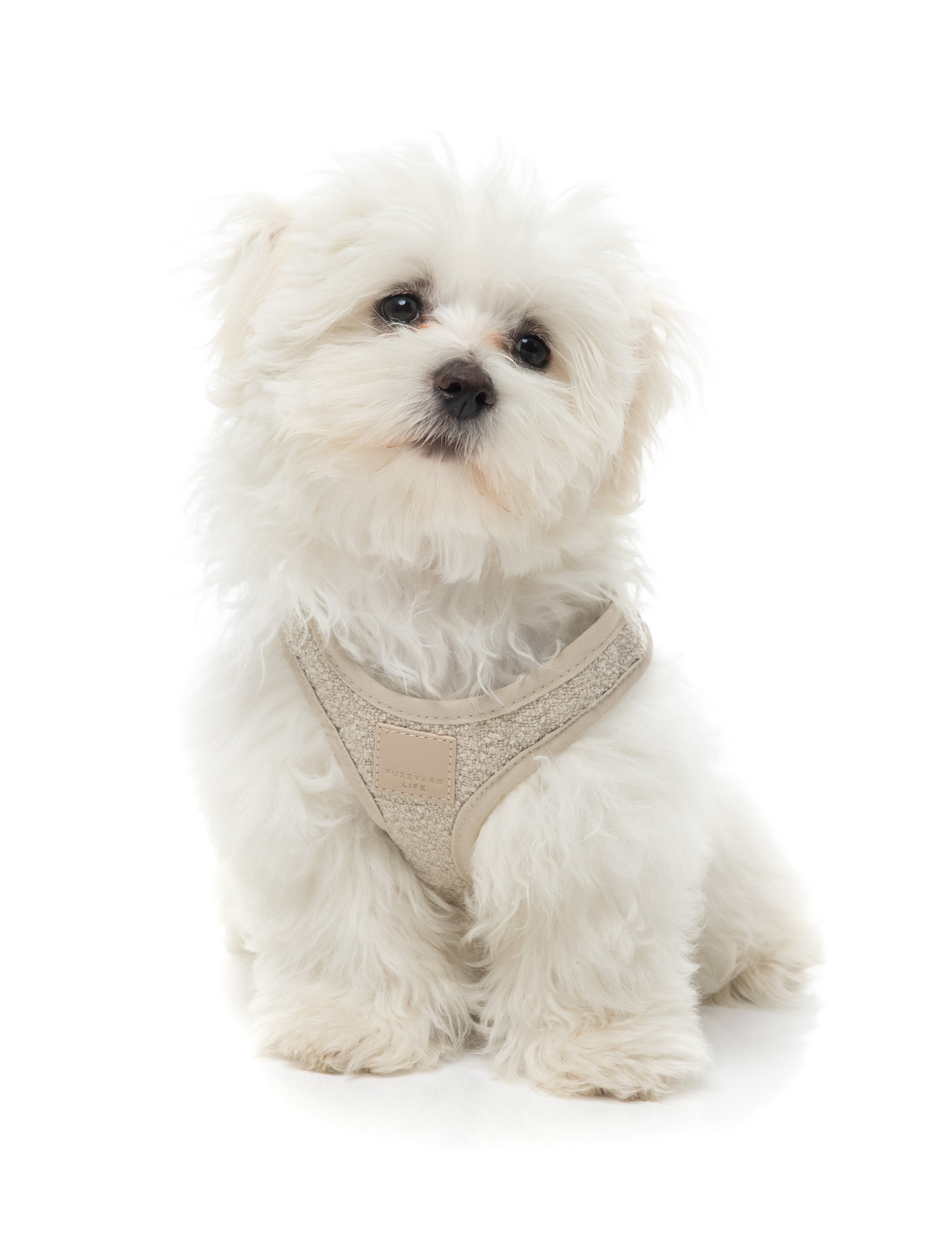 FuzzYard Life Boucle Step-In Harness - Sandstone
