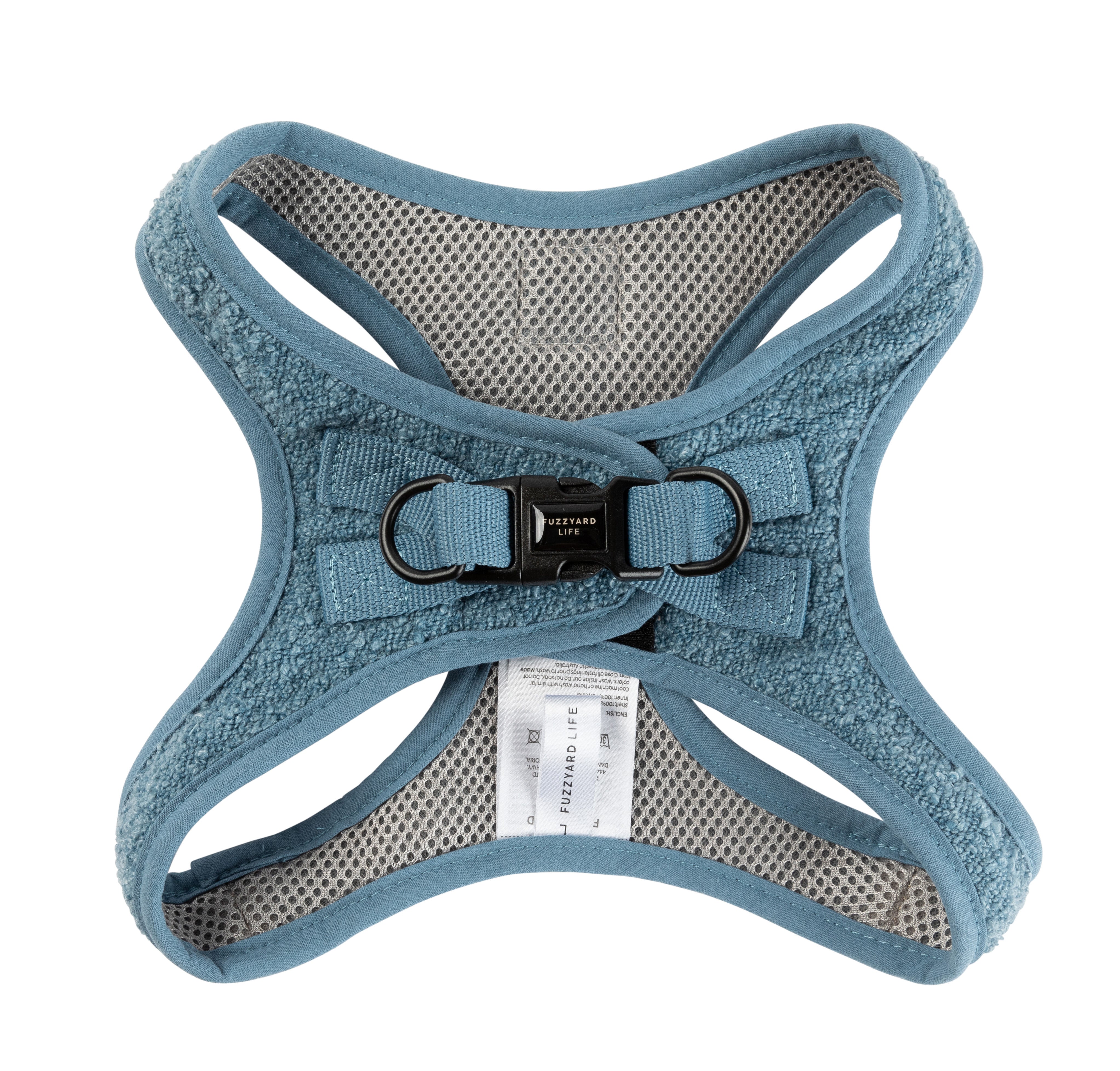 FuzzYard Life Boucle Step-In Harness - French Blue