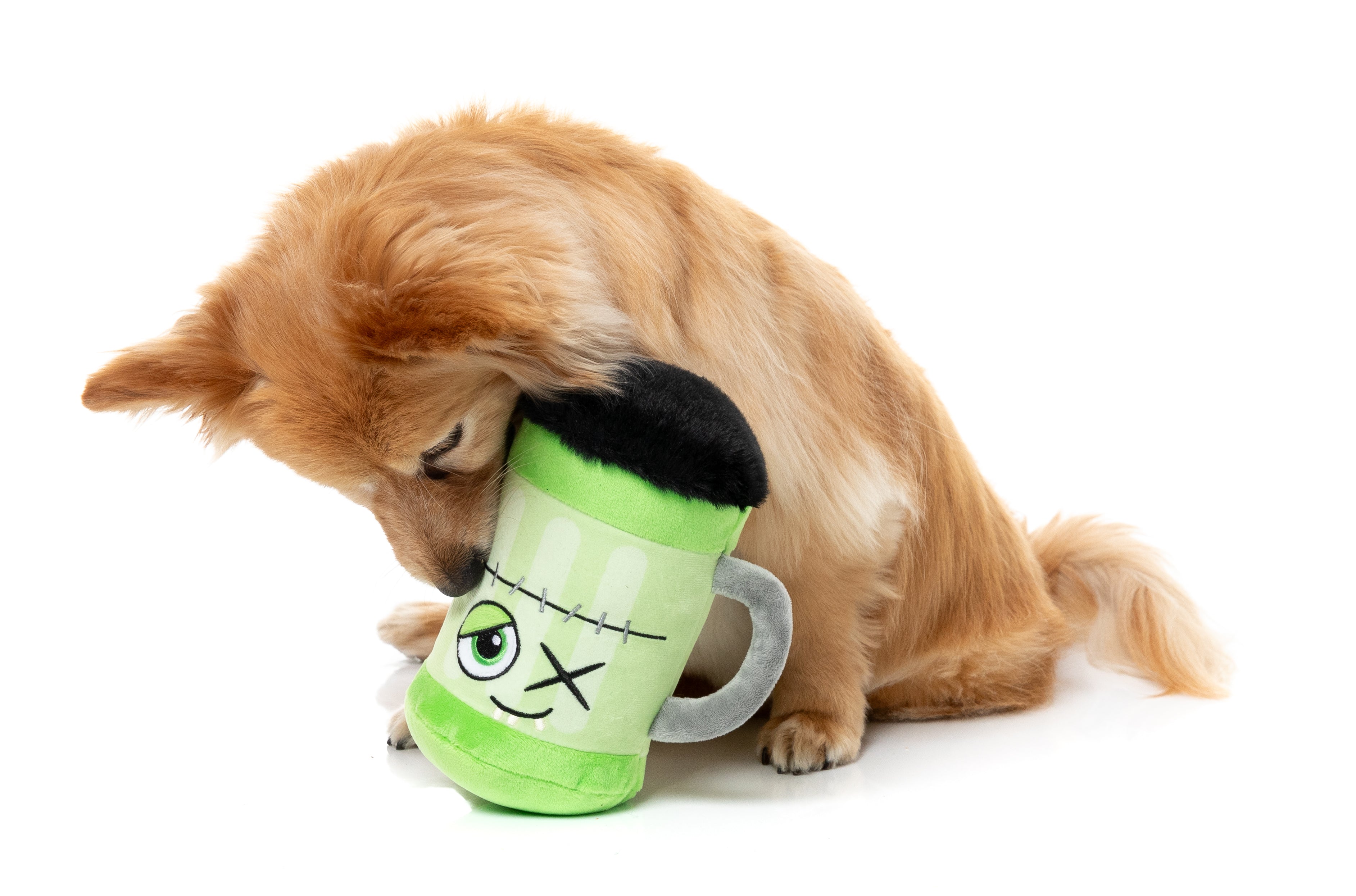 FuzzYard Dog Toy - Franken-Stein Beer