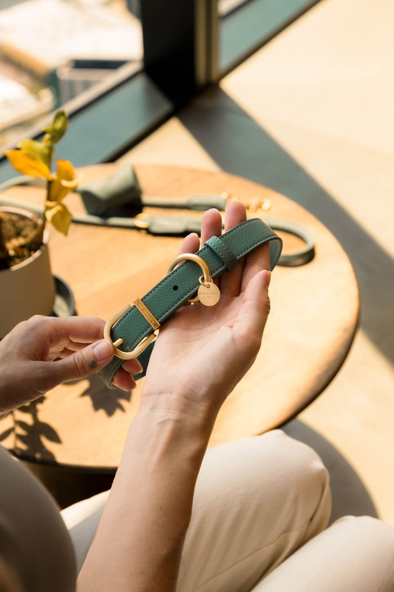 FuzzYard Life Atelier Dog Collar - Myrtle Green