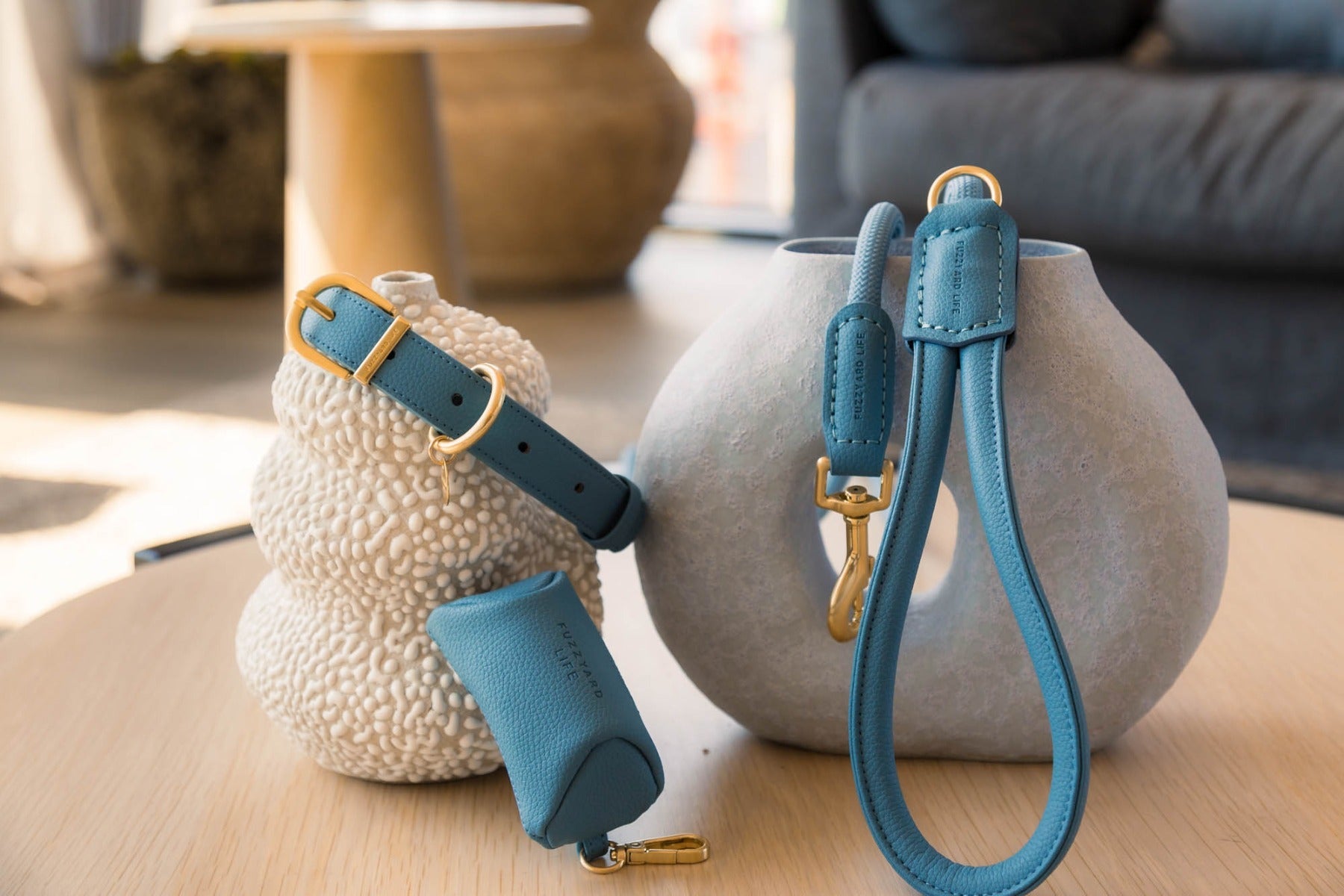 FuzzYard Life Atelier Poop Bag Dispenser - French Blue by FuzzYard