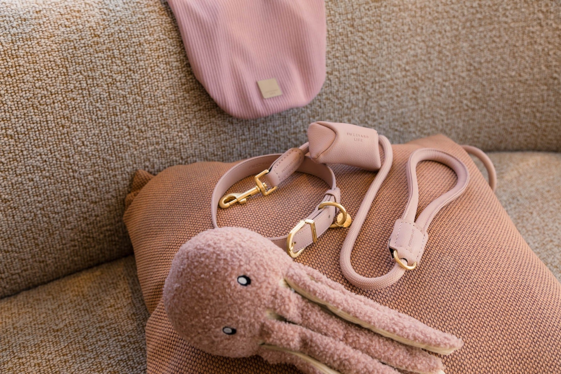 FuzzYard Life Atelier Dog Collar - Soft Blush
