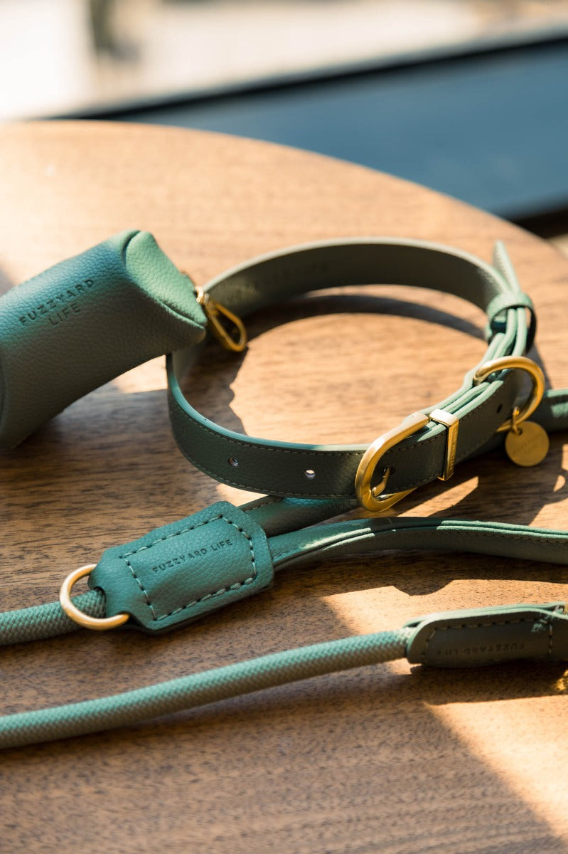 FuzzYard Life Atelier Dog Collar - Myrtle Green