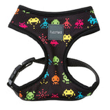 FuzzYard dog harness with multi colour space raiders