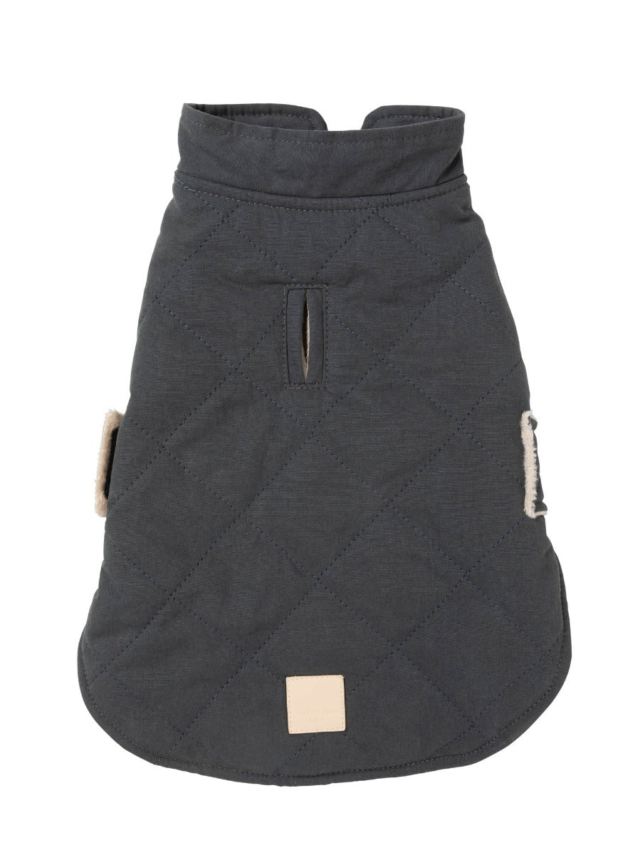 FuzzYard Life Quilted Cotton Wrap Vest - Slate Grey by FuzzYard Life