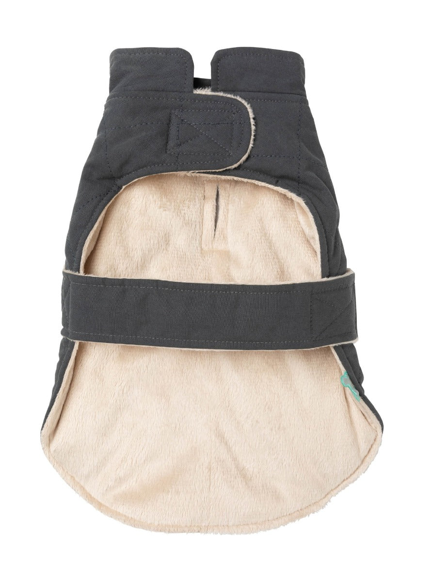 FuzzYard Life Quilted Cotton Wrap Vest - Slate Grey by FuzzYard Life