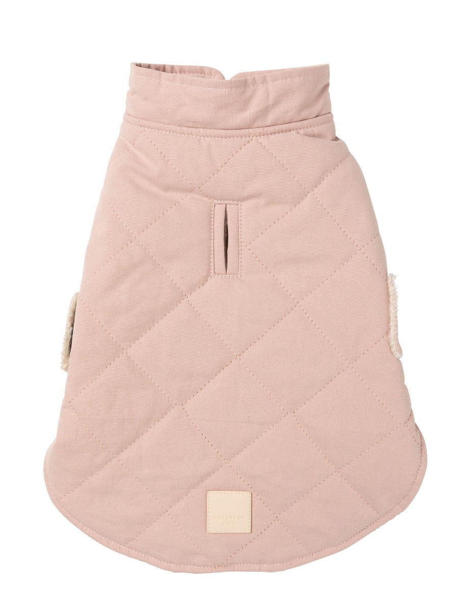 FuzzYard Life Quilted Cotton Wrap Vest - Soft Blush by FuzzYard Life
