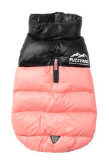 Pink Lightweight and waterproof puffer jacket for dogs by FuzzYard