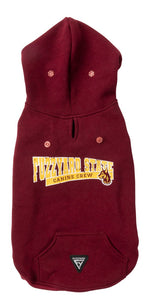 Comfortable and casual State Hoodie for dogs in Maroon