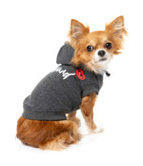 Chihuahua wearing grey heartbreaker hoodie for dogs