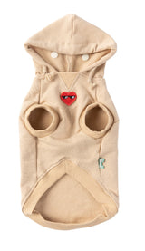 beige heartbreaker hoodie for dogs