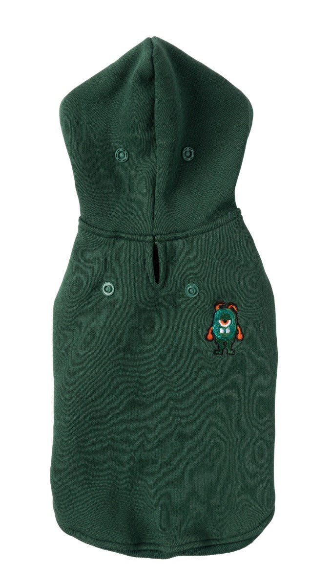 green yardsters hoodie for dogs