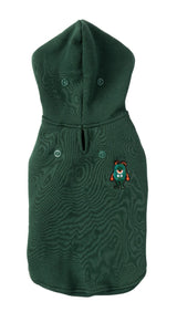 green yardsters hoodie for dogs