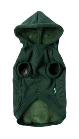 green yardsters hoodie for dogs