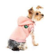 small dog in Pink Yardsters Hoodie