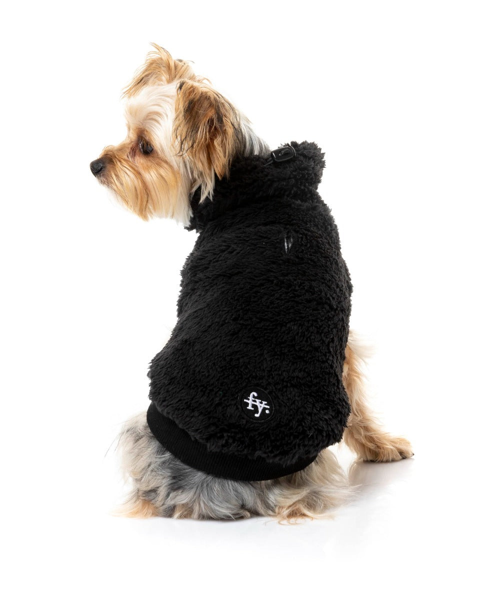 Black Turtle Teddy Sweater For Dogs - By FuzzYard