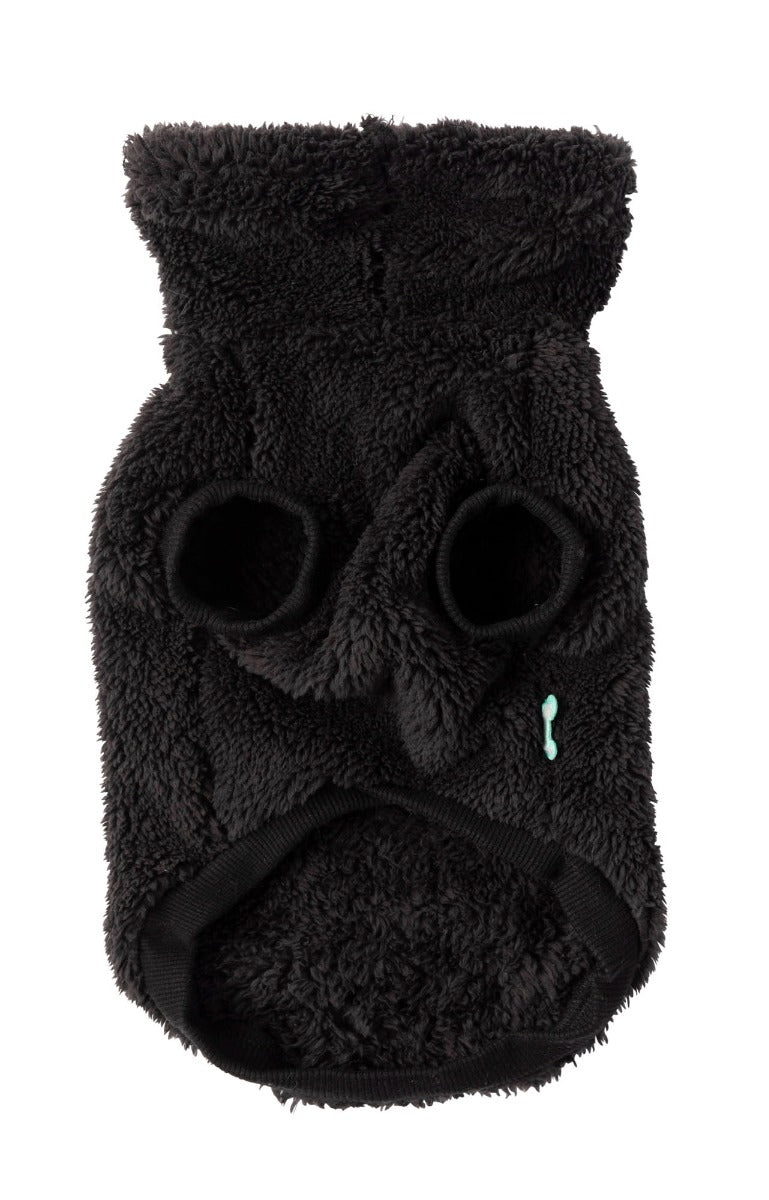 Black Turtle Teddy Sweater For Dogs - By FuzzYard