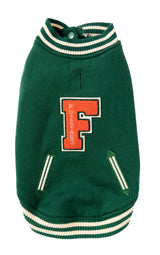 The Letterman Jacket For Dogs In Green