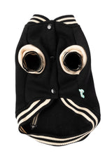 The Letterman Jacket For Dogs In Black