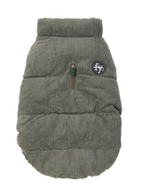 Mosman Puffer Jacket In Khaki for dogs by FuzzYard