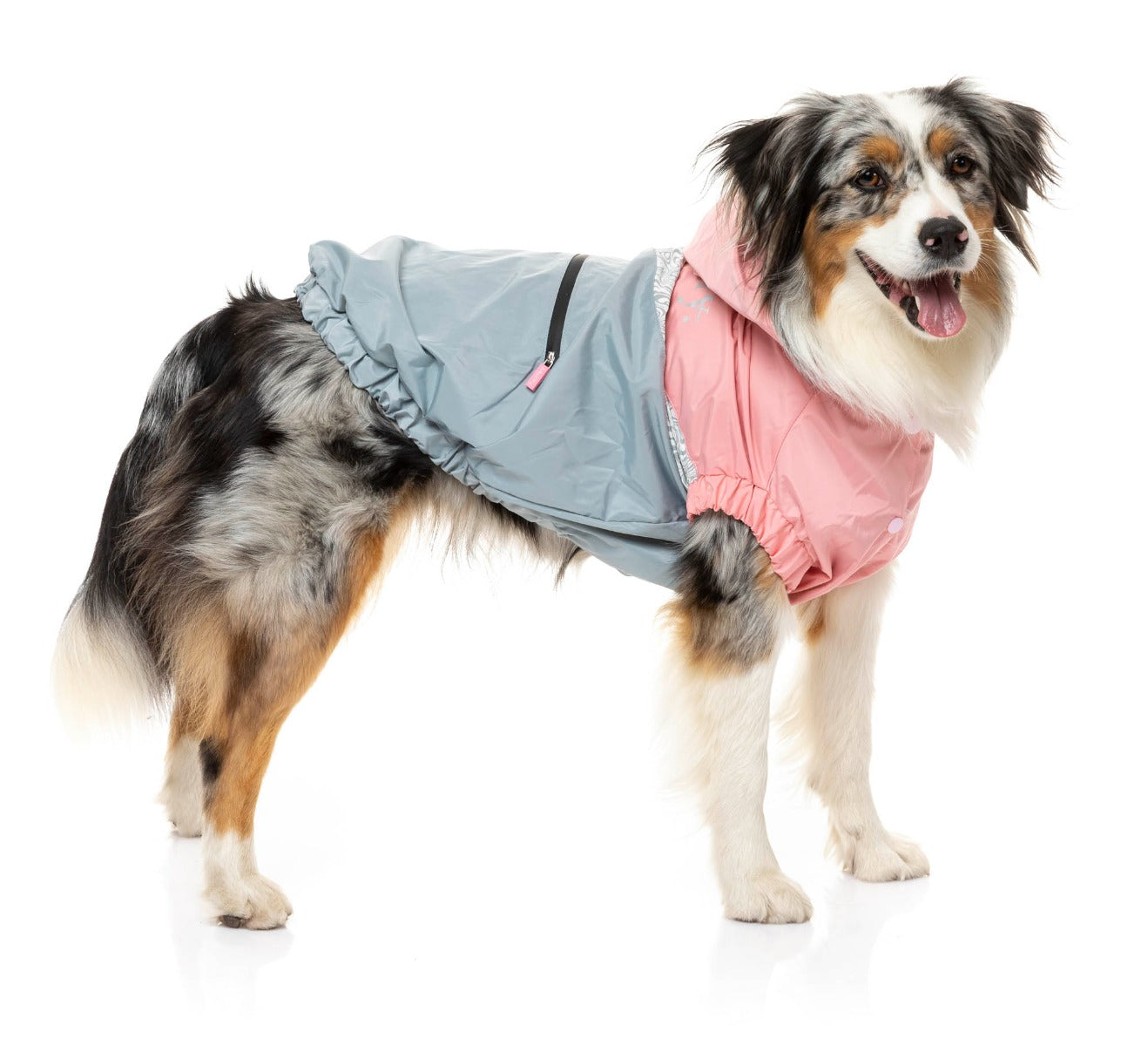 The Seattle Jacket in pink and grey by FuzzYard.