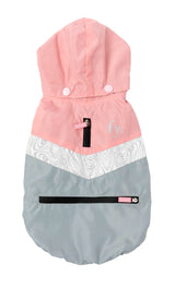 The Seattle Jacket in pink and grey by FuzzYard.