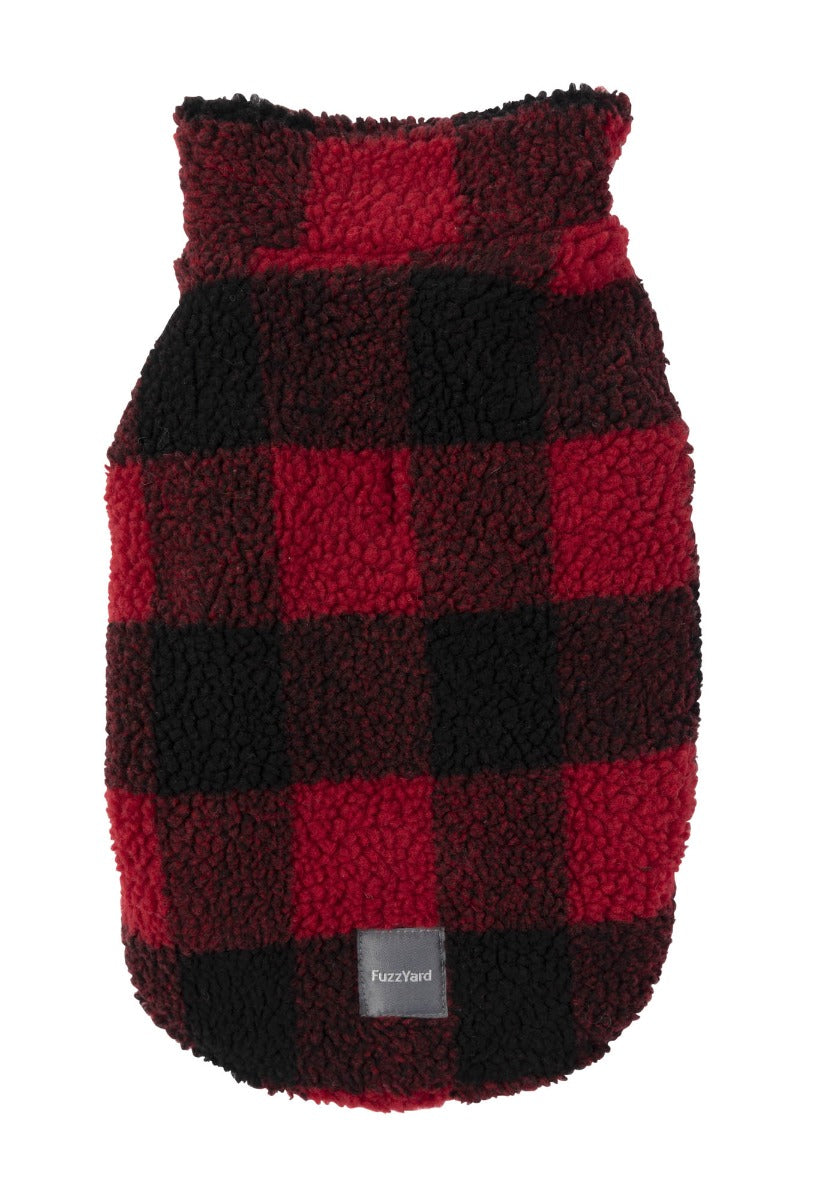 The Lumberjack Jacket in Black & Red by FuzzYard