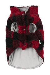The Lumberjack Jacket in Black & Red by FuzzYard
