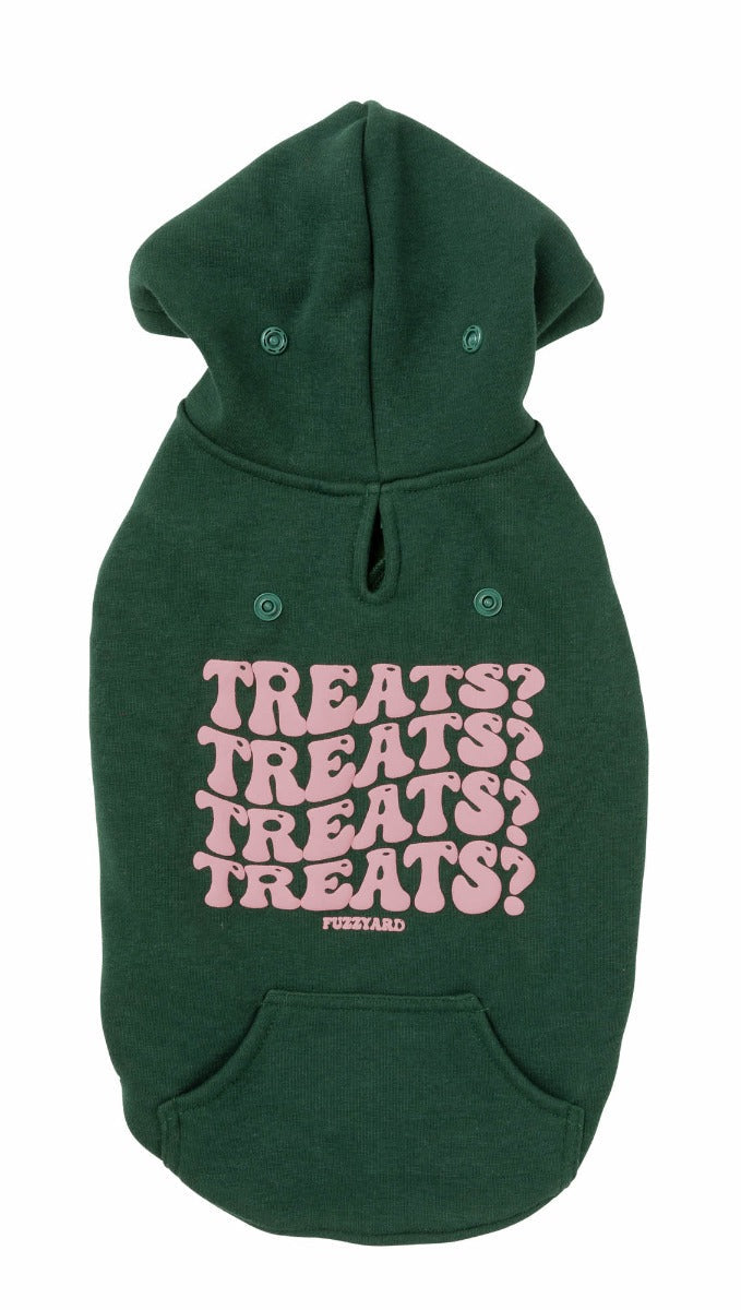 Treats Hoodie - Green by Fuzzyard