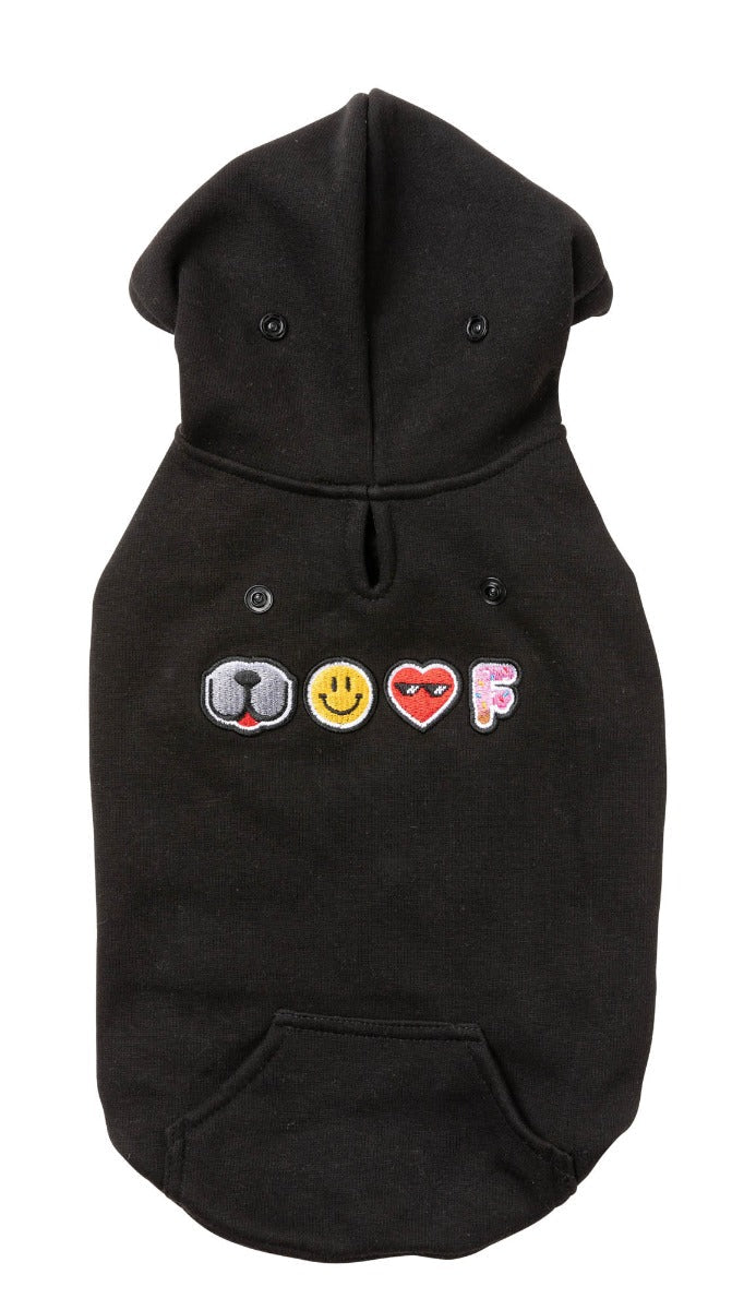 Wooftagram Hoodie - Black by Fuzzyard