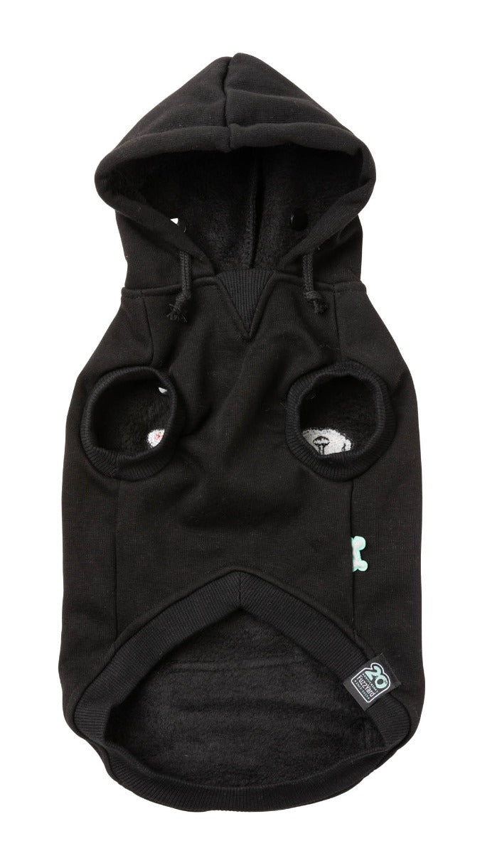 Wooftagram Hoodie - Black by Fuzzyard