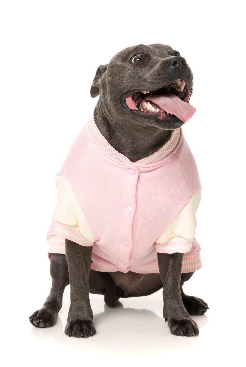 The Letterman Jacket - Pink by FuzzYard