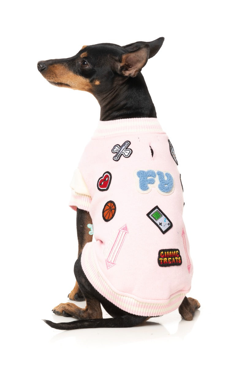 The Letterman Jacket - Pink by FuzzYard