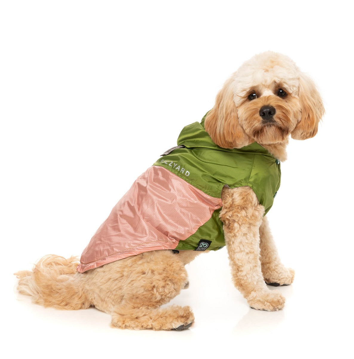 Ormond Raincoat - Olive/Pink by Fuzzyard