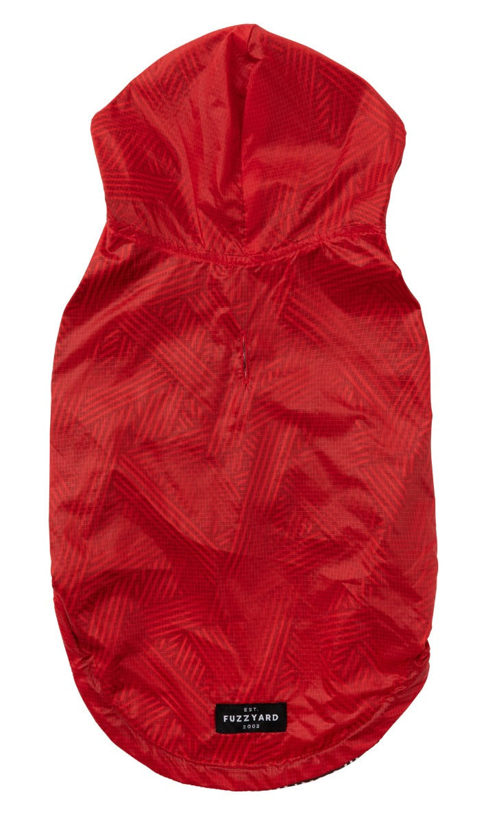 Flipside Raincoat - Red/Black/White by FuzzYard