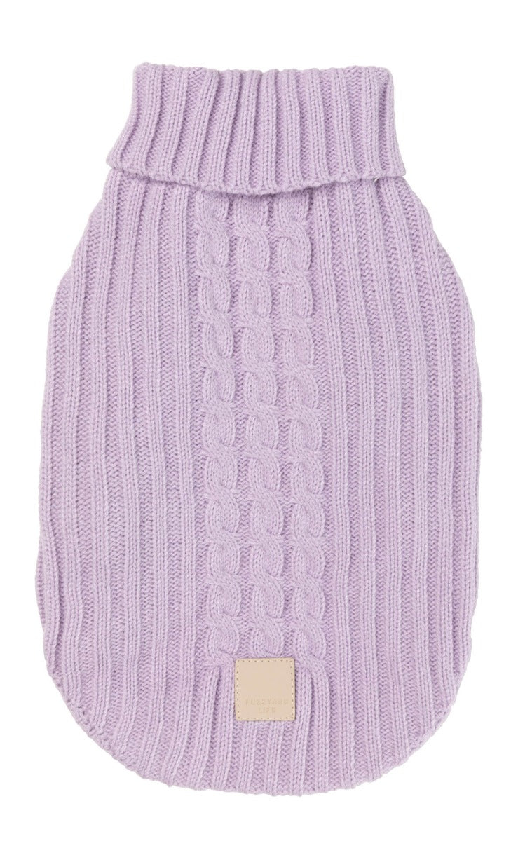 FuzzYard Life Knitted Sweater - Lilac by FuzzYard